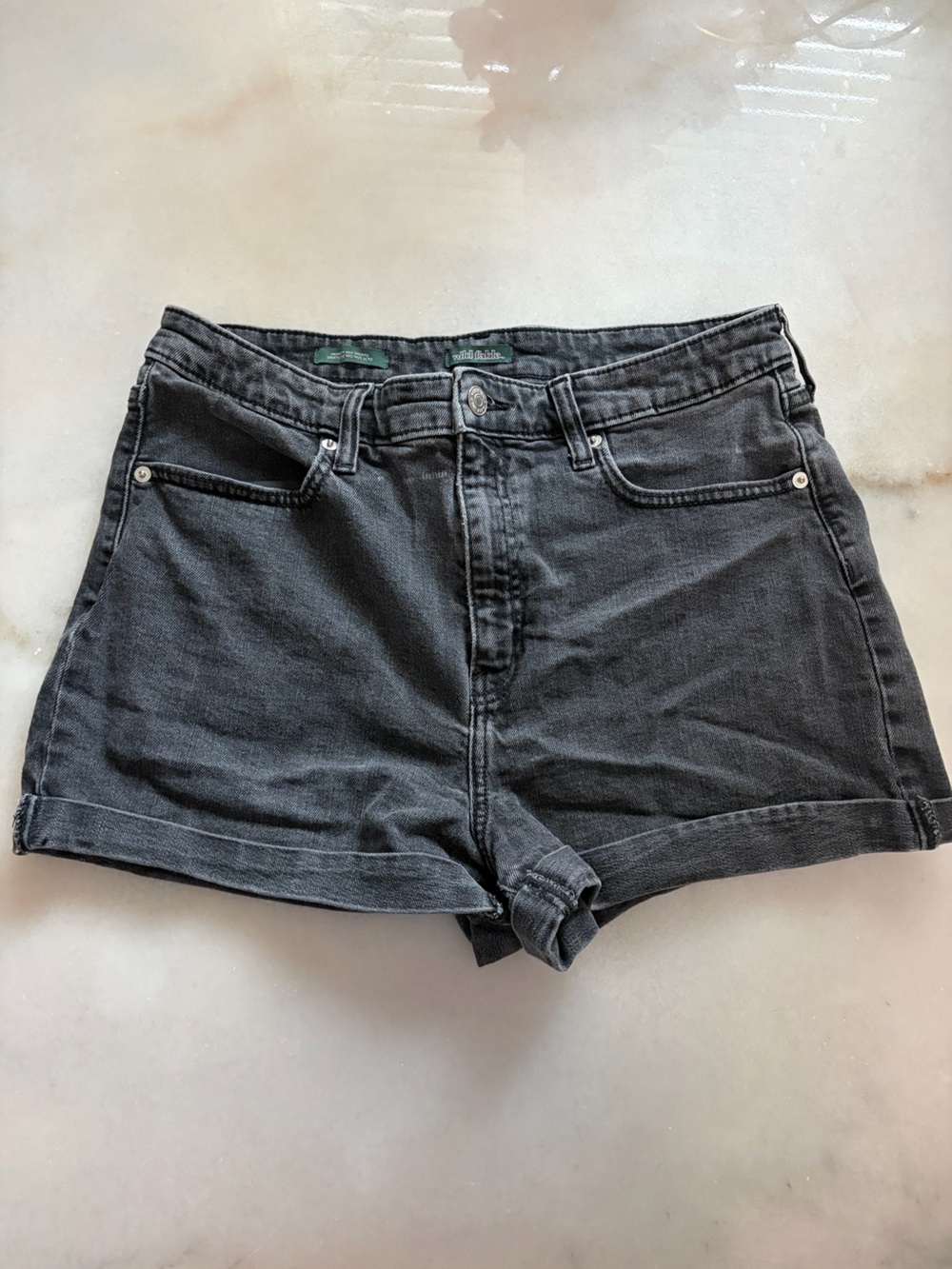wild fable Black Denim Jean Shorts